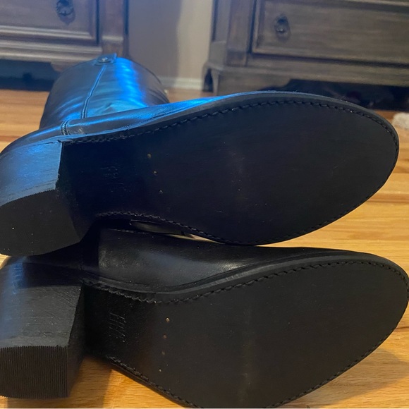 - Frye Black Leather Jackie Boots 8.5 NEW with Box - Picture 5 of 11